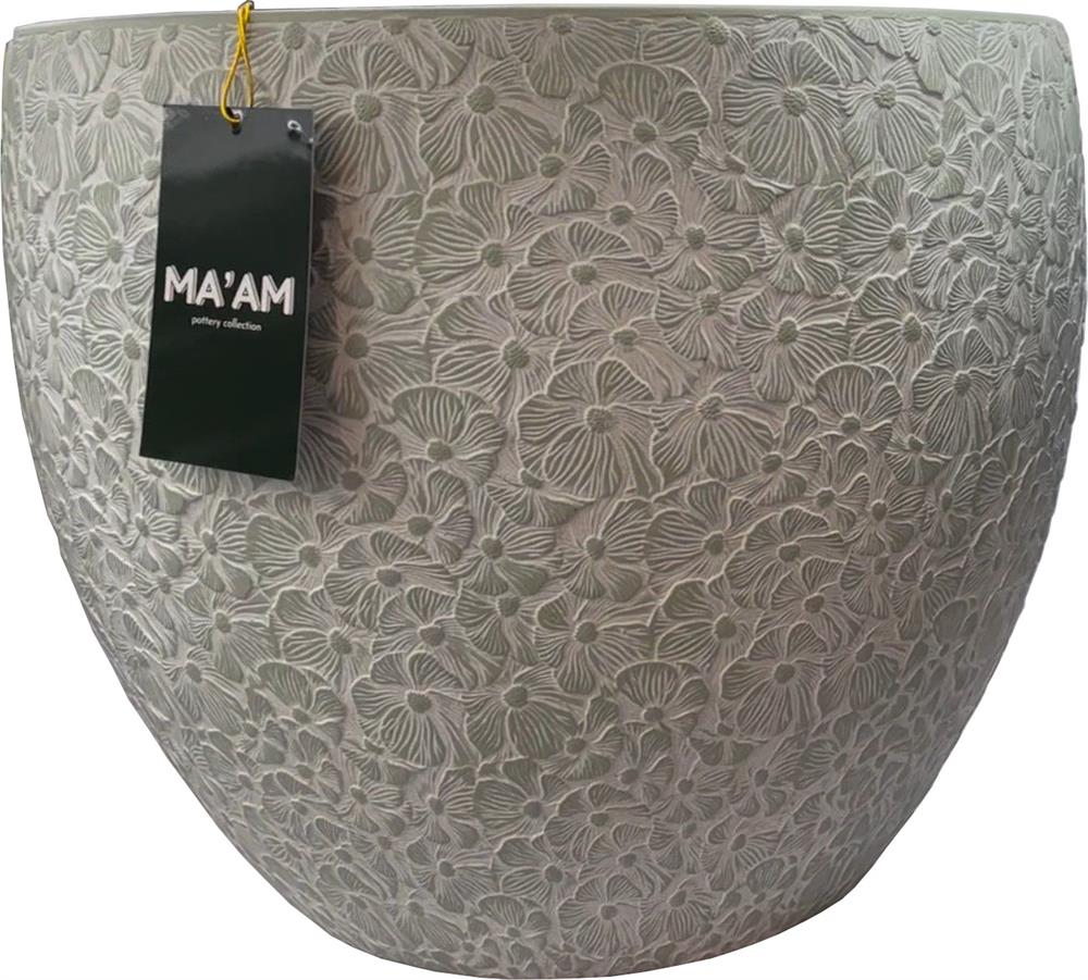 Flower Pot Brackley | size: Length: 44cm, Width: 44cm, Height: 36cm | color: Gray | image: 1 | variant: 1000498