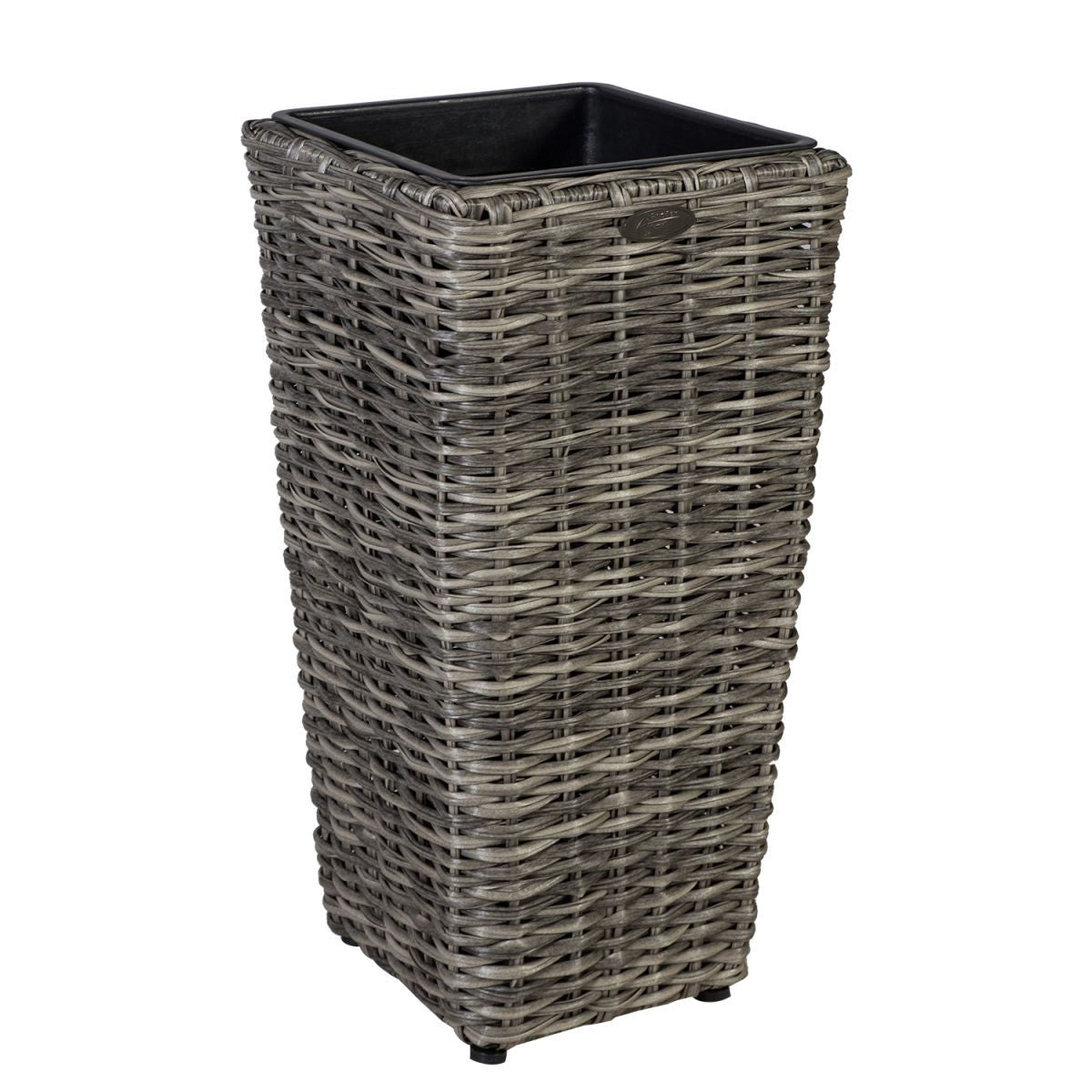 Flower Pot Didcot | size: Length: 28cm, Width: 28cm, Height: 60cm | color: Gray | image: 1 | variant: 1000525
