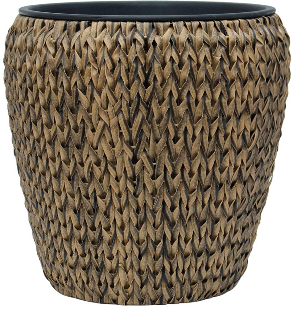 Flower Pot Didcot | size: Length: 46cm, Width: 46cm, Height: 46cm | color: Brown | image: 1 | variant: 1006381