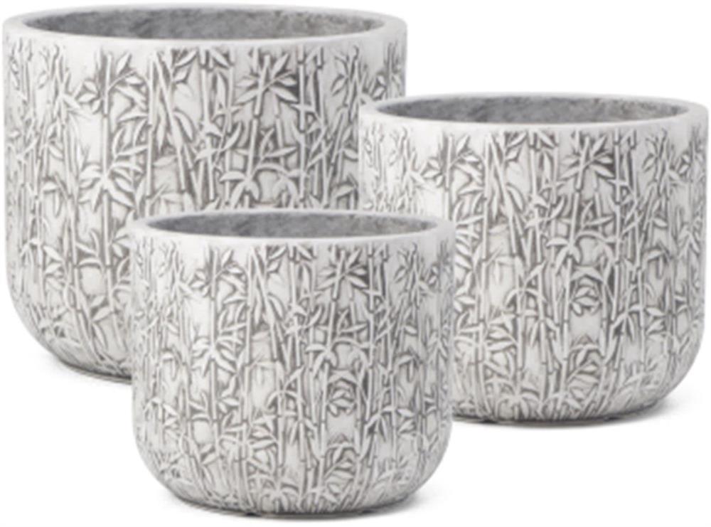 Flower Pot East Nicosia | size: Length: 55cm, Width: 55cm, Height: 43.5cm | color: Gray | image: 2 | variant: 1006120