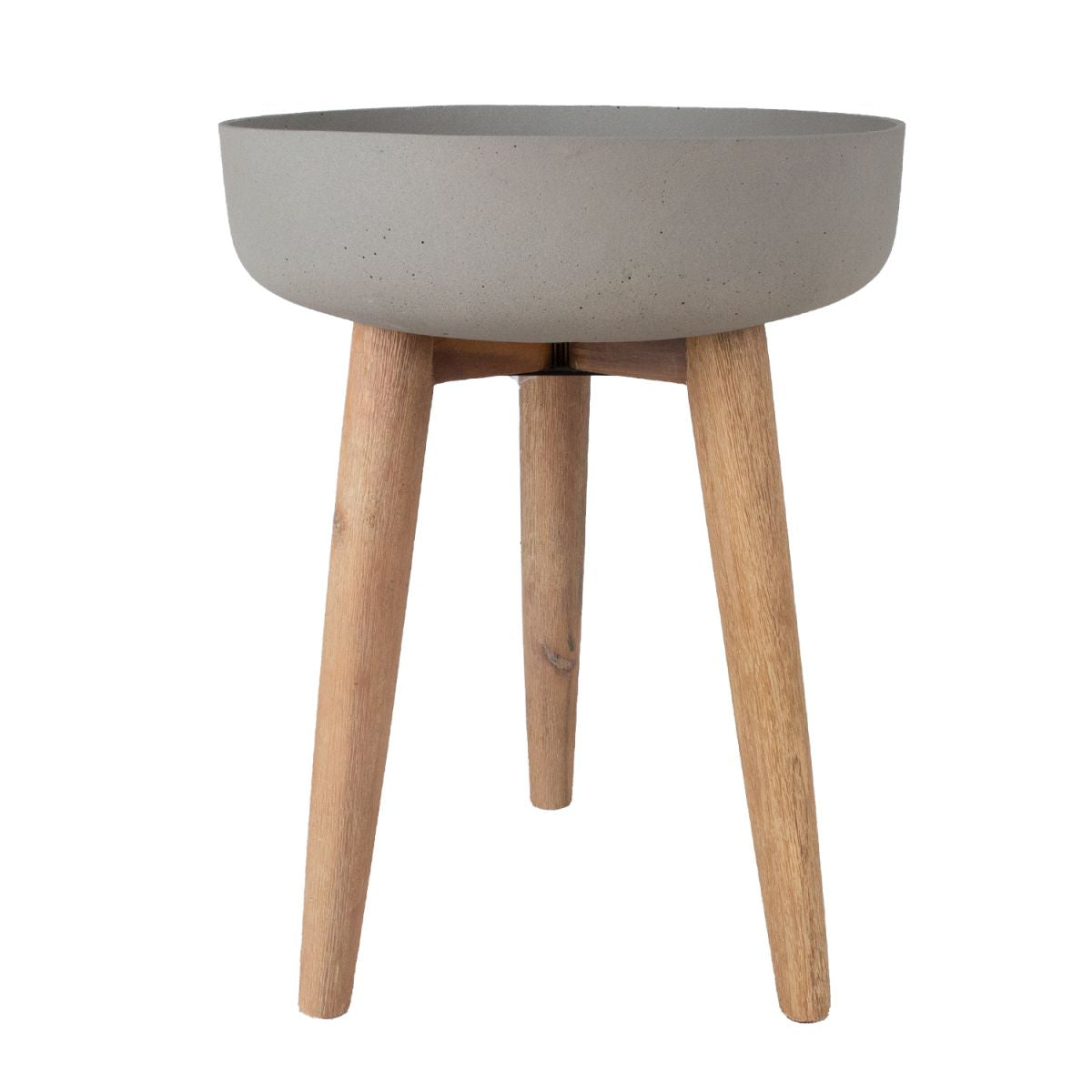 Flower Pot Norton | size: Length: 39cm, Width: 39cm, Height: 51cm, Diameter: 39cm | color: Gray | image: 1 | variant: 1005453