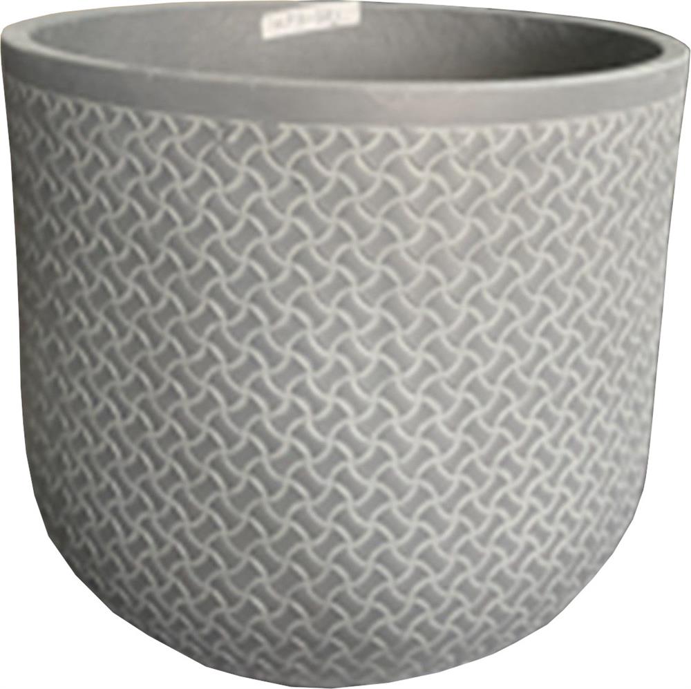 Flower Pot Sandy 2 | size: Length: 37cm, Width: 37cm, Height: 30cm | color: Gray | image: 1 | variant: 1016995