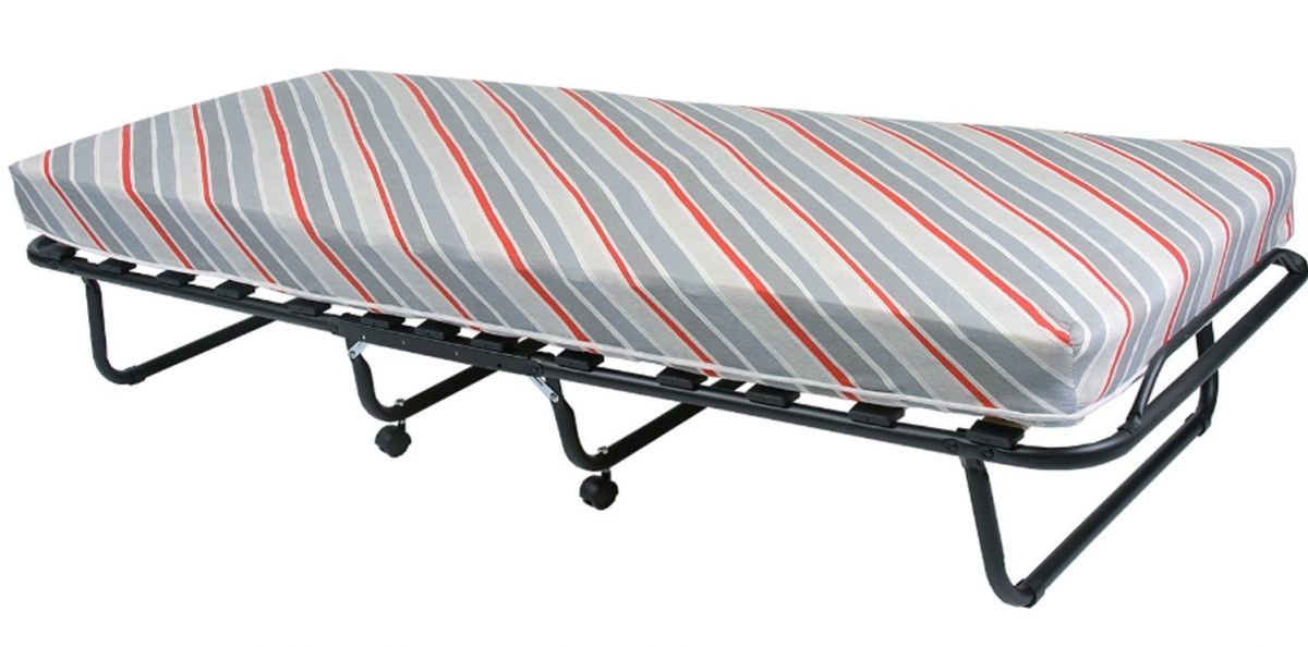 Folding Bed East Tenterden | size: Length: 190cm, Width: 80cm, Height: 26cm | color: Gray | image: 0 | variant: 1005325