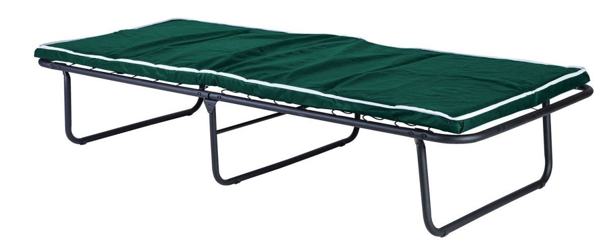 Folding Bed Greca | size: Length: 195cm, Width: 80cm, Height: 34cm | color: Green | image: 0 | variant: 1010988