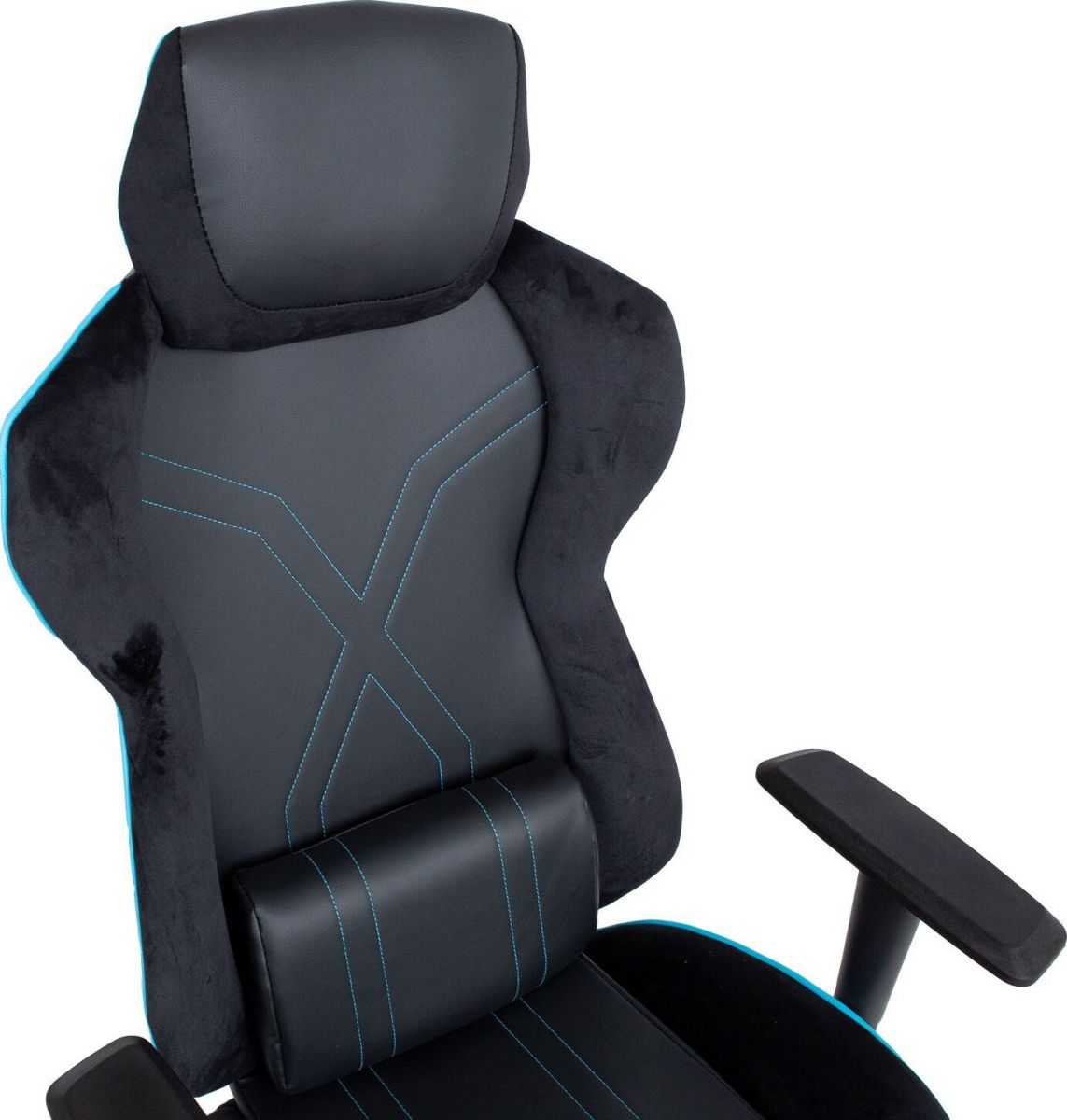 Gaming Chair East Kopavogur | size: Width: 67cm, Height: 132.5cm, Depth: 91.5cm | color: Black/Blue | image: 6 | variant: 1005921