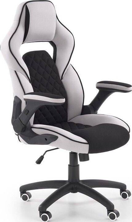 Gaming Chair East Long Eaton | size: Width: 68cm, Height: 124cm, Depth: 70cm | color: Black/Grey | image: 1 | variant: 1007033