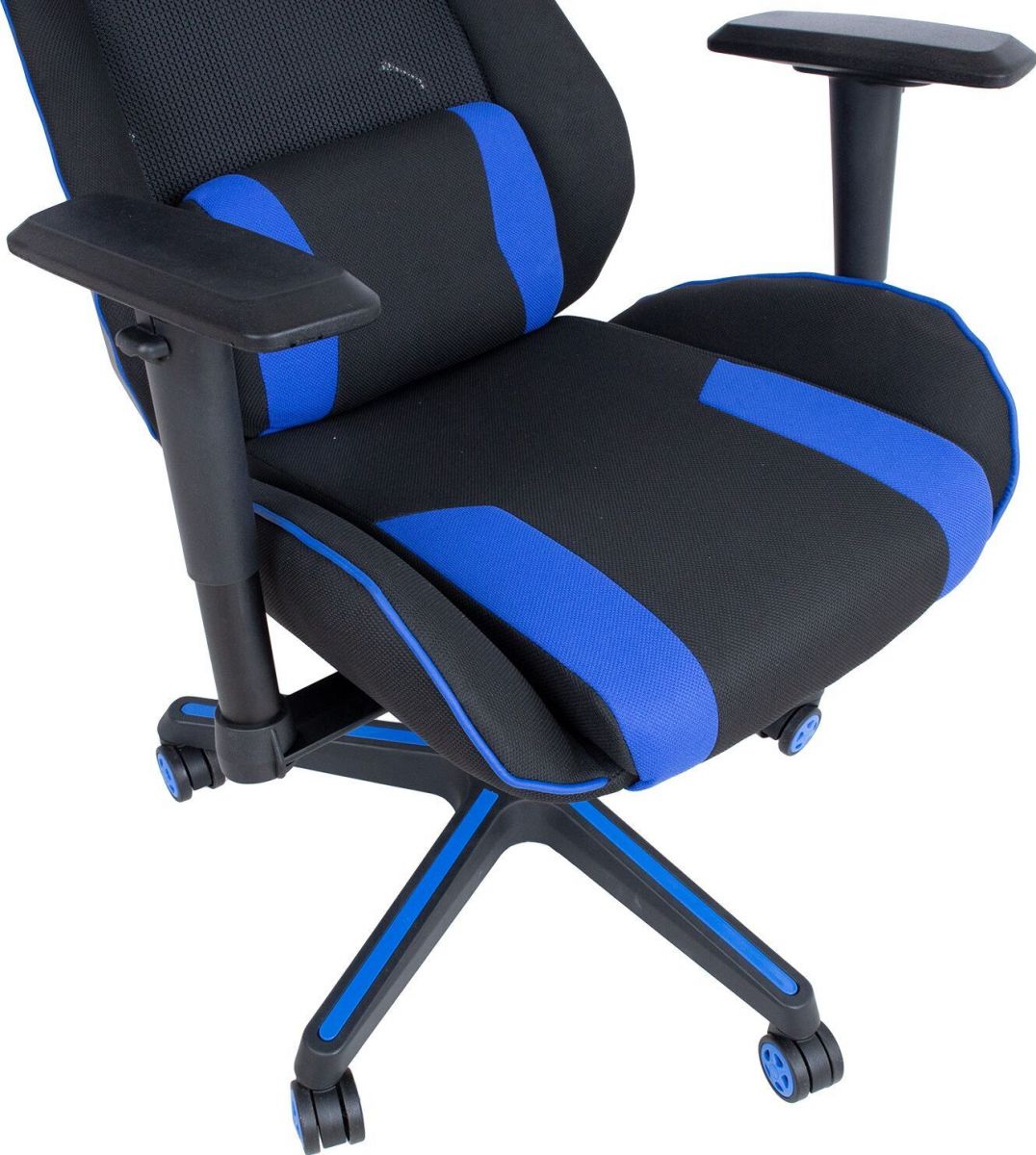 Gaming Chair Narberth | size: Width: 67cm, Height: 132.5cm, Depth: 91.5cm | color: Black/Blue | image: 7 | variant: 1001283