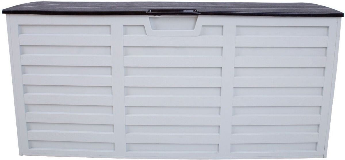 Garden Box East Prestatyn | size: Length: 112.8cm, Width: 49cm, Height: 53.5cm | color: White/Grey | image: 1 | variant: 1005559