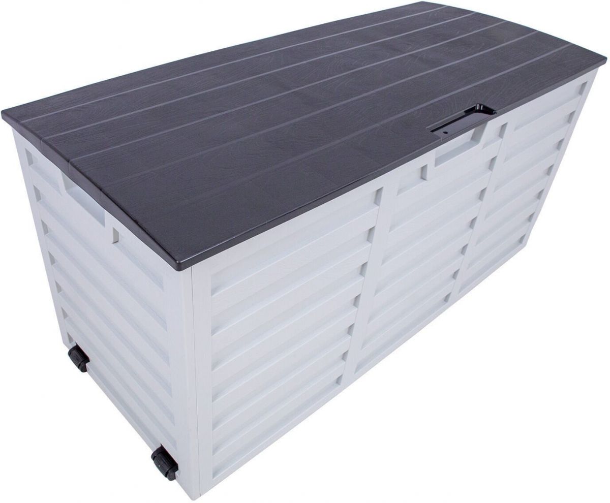 Garden Box East Prestatyn | size: Length: 112.8cm, Width: 49cm, Height: 53.5cm | color: White/Grey | image: 2 | variant: 1005559