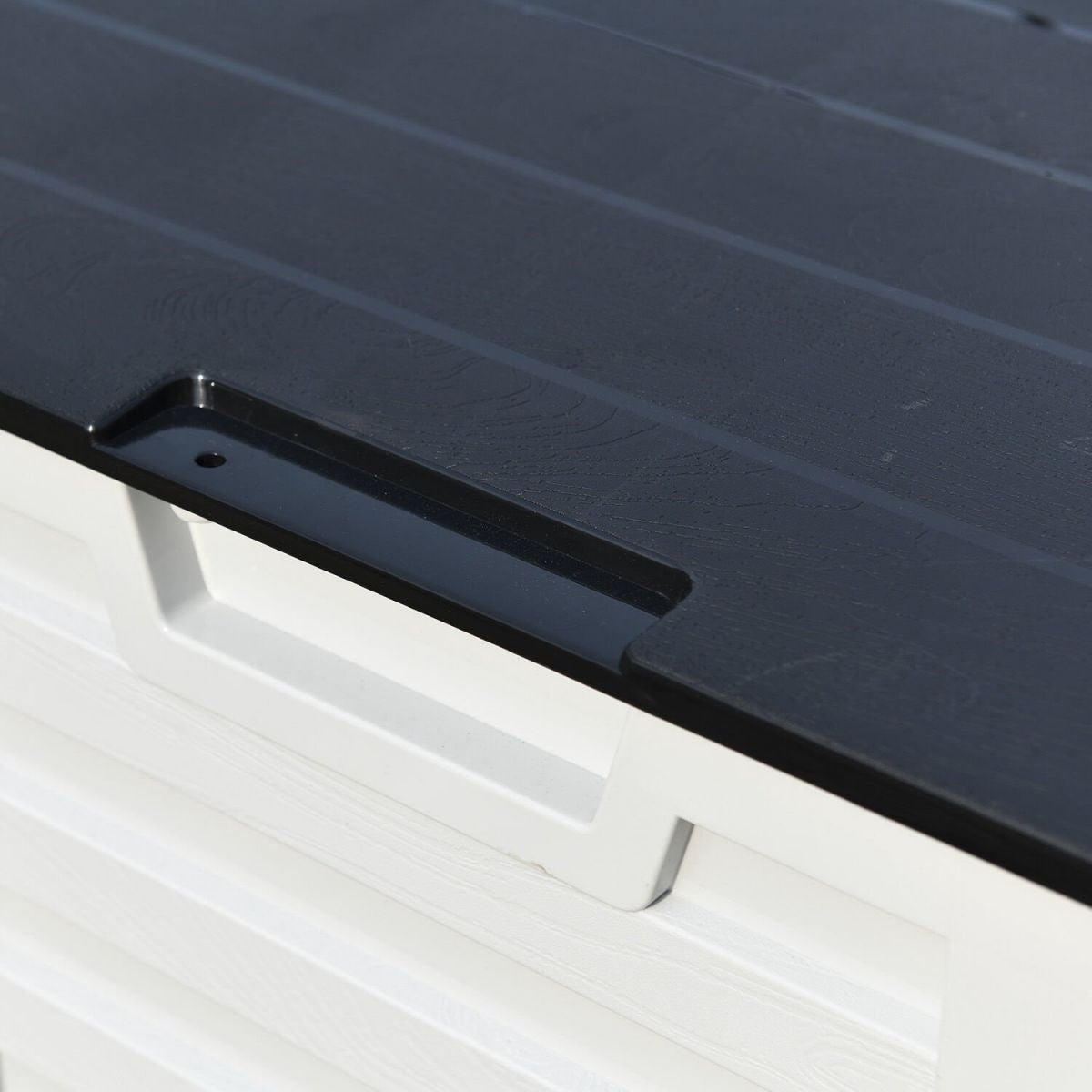 Garden Box East Prestatyn | size: Length: 112.8cm, Width: 49cm, Height: 53.5cm | color: White/Grey | image: 8 | variant: 1005559