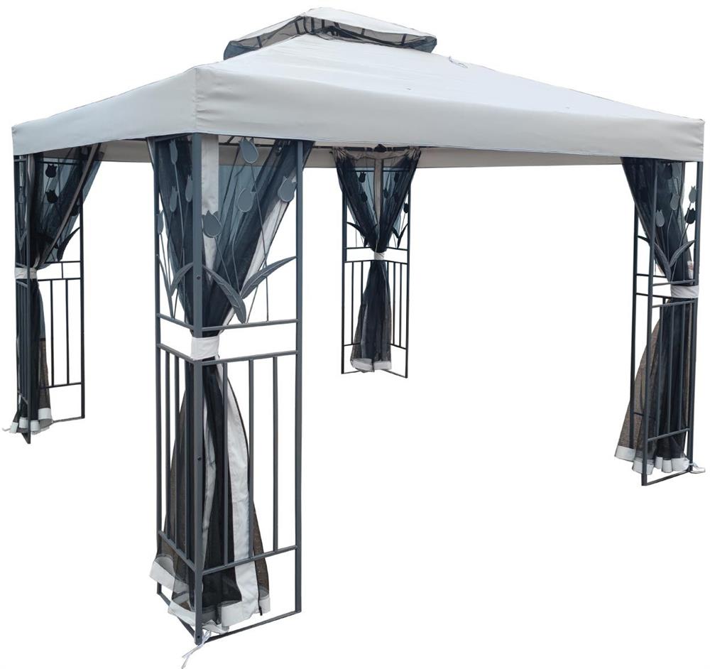 Garden Canopy Massa | size: Length: 300cm, Width: 300cm | color: Gray | image: 1 | variant: 1006320