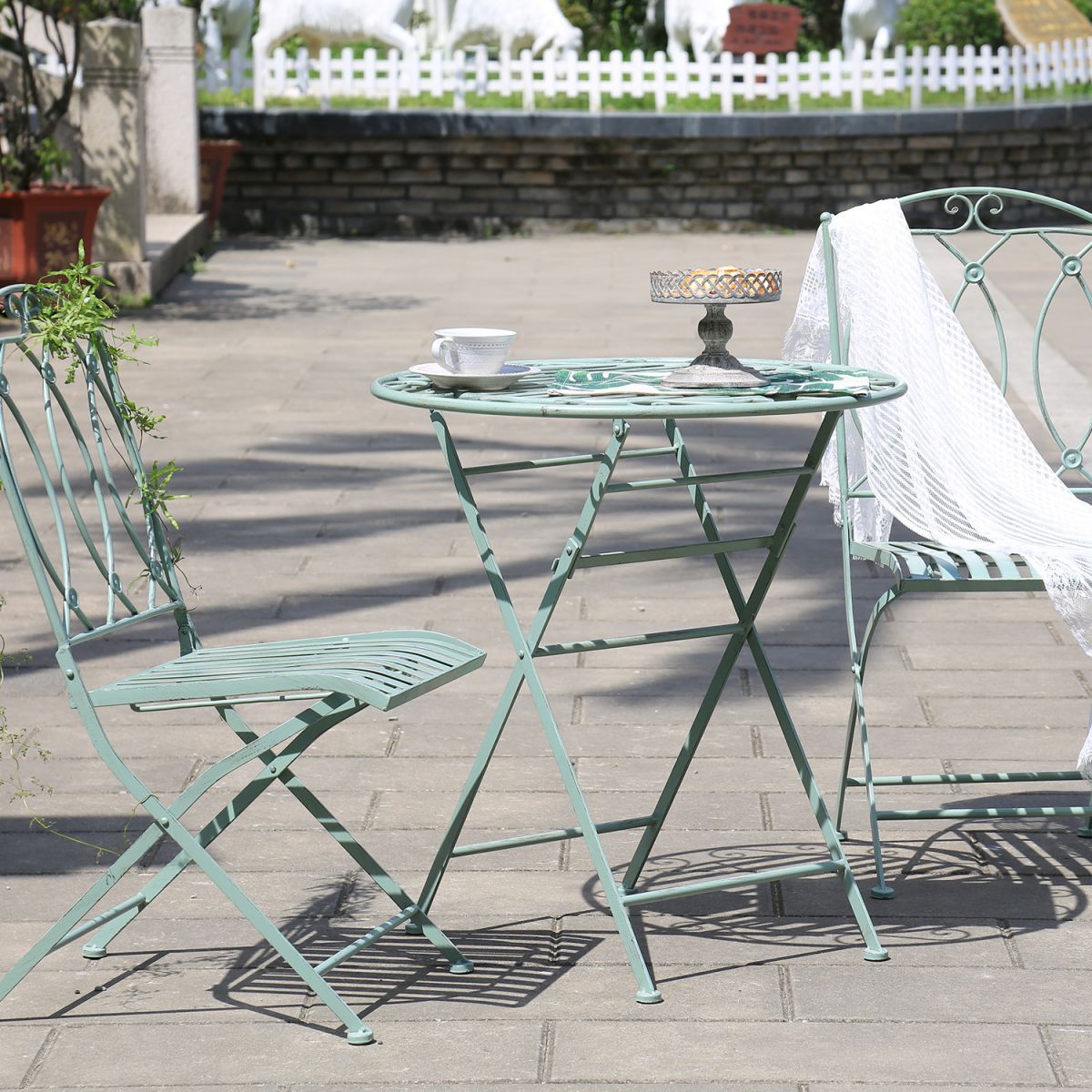 Garden Chair East Salisbury | size: Width: 42cm, Height: 90cm | color: Green | image: 5 | variant: 1004776