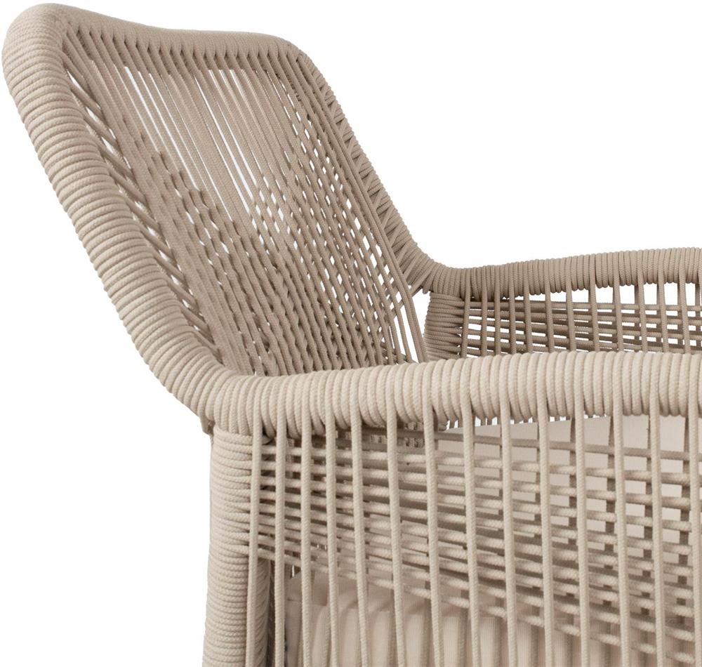 Garden Chair East Valencia | size: Width: 57.5cm, Height: 83cm, Depth: 66.7cm | color: Beige | image: 8 | variant: 1006210