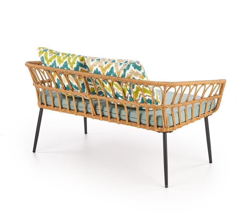 Garden Chair East Varese | size: Width: 140cm, Height: 71cm | color: Brown | image: 2 | variant: 1006586