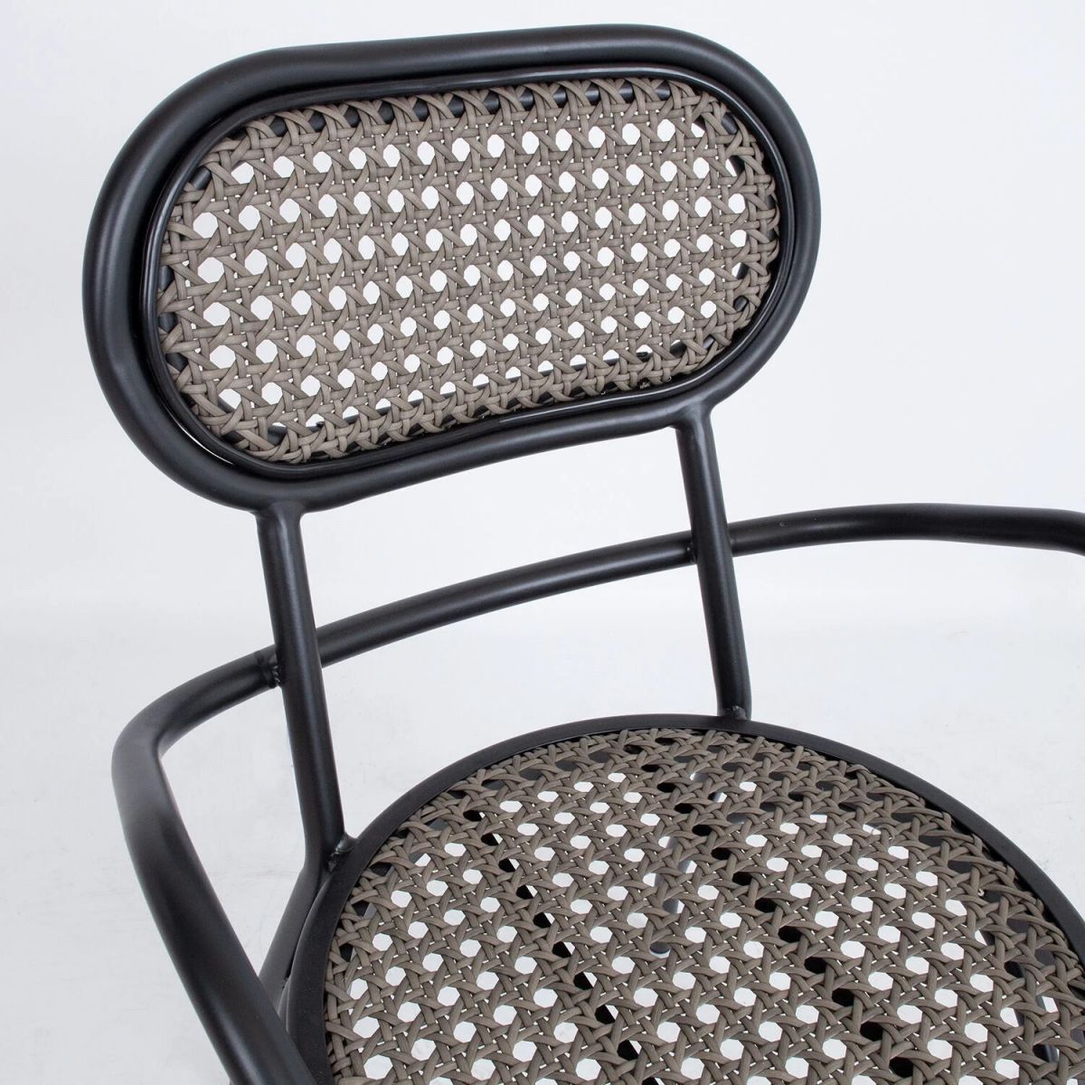 Garden Chair East Wells | size: Width: 56cm, Height: 83cm, Depth: 62cm | color: Brown/Black | image: 2 | variant: 1005720