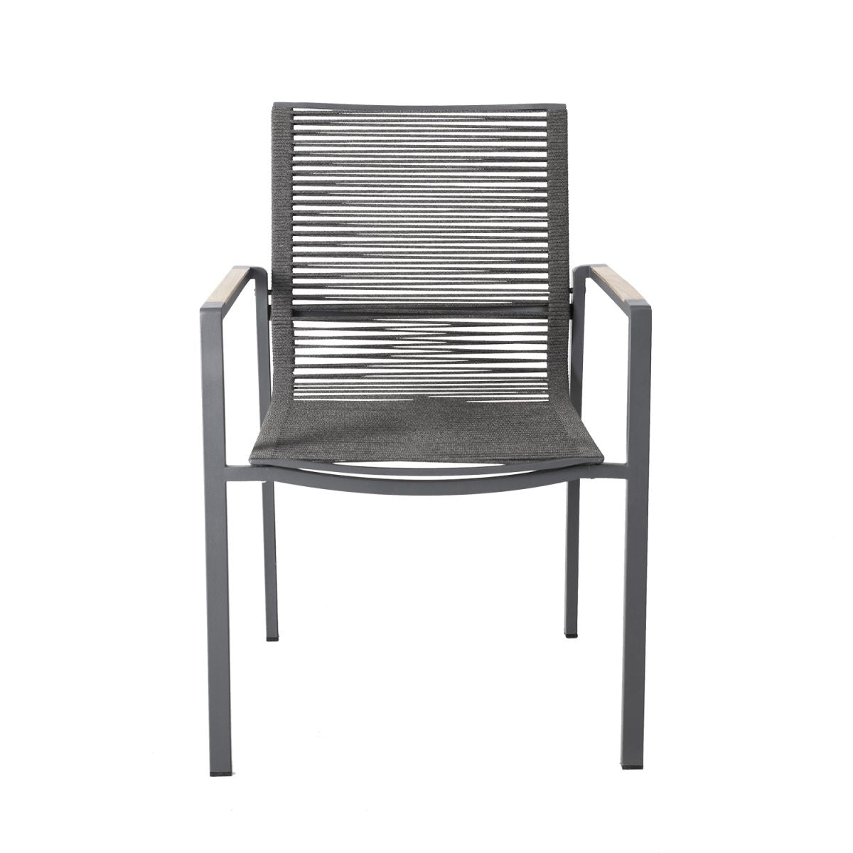 Garden Chair East Whitby | size: Width: 62cm, Height: 105cm | color: Gray | image: 3 | variant: 1005182