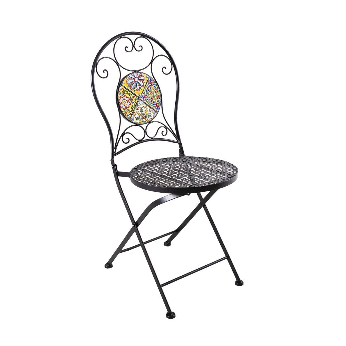 Garden Chair Morocco | size: Width: 38cm, Height: 93cm | color: Black | image: 1 | variant: 1010504