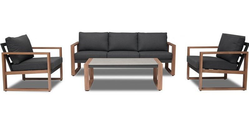 Garden Furniture Set Duisburg 1 | color: Brown/Black | image: 0 | variant: 1017754