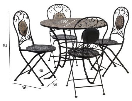 Garden Furniture Set East Cheltenham | color: Gray | image: 4 | variant: 1004813