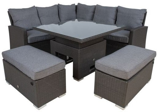 Garden Furniture Set East Goring | color: Brown/Grey | image: 2 | variant: 1005140