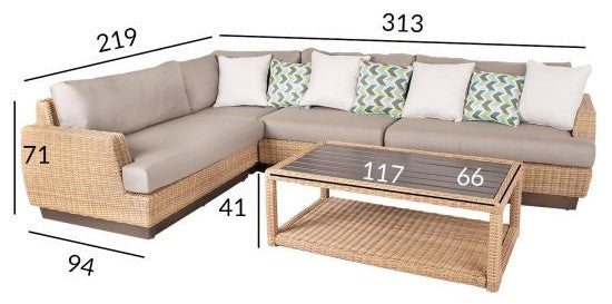 Garden Furniture Set East Hexham | color: Beige | image: 4 | variant: 1004848
