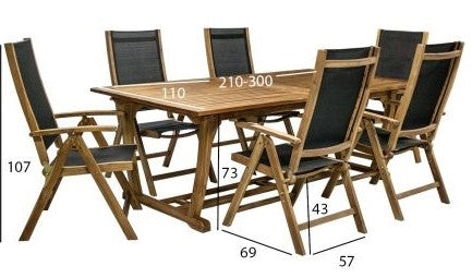 Garden Furniture Set East Llandudno | color: Brown | image: 4 | variant: 1004838