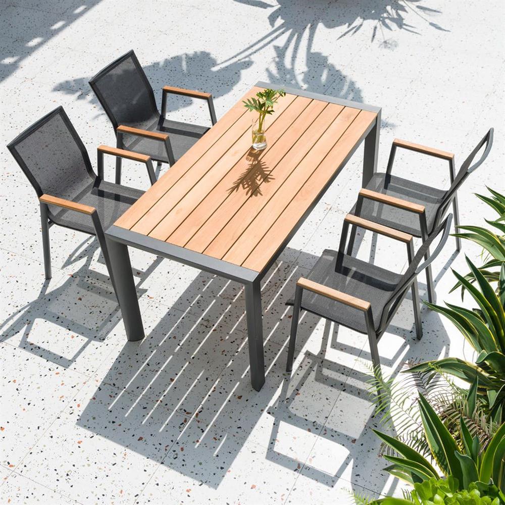 Garden Furniture Set East Pontypool | color: Oak/Grey | image: 6 | variant: 1006233
