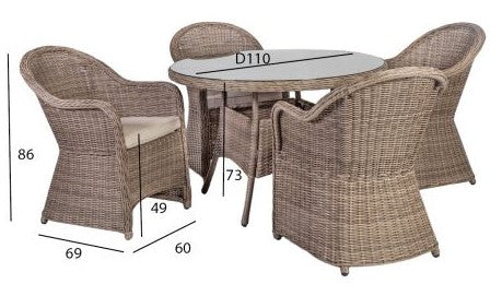 Garden Furniture Set East Tenby | color: Beige | image: 4 | variant: 1004830