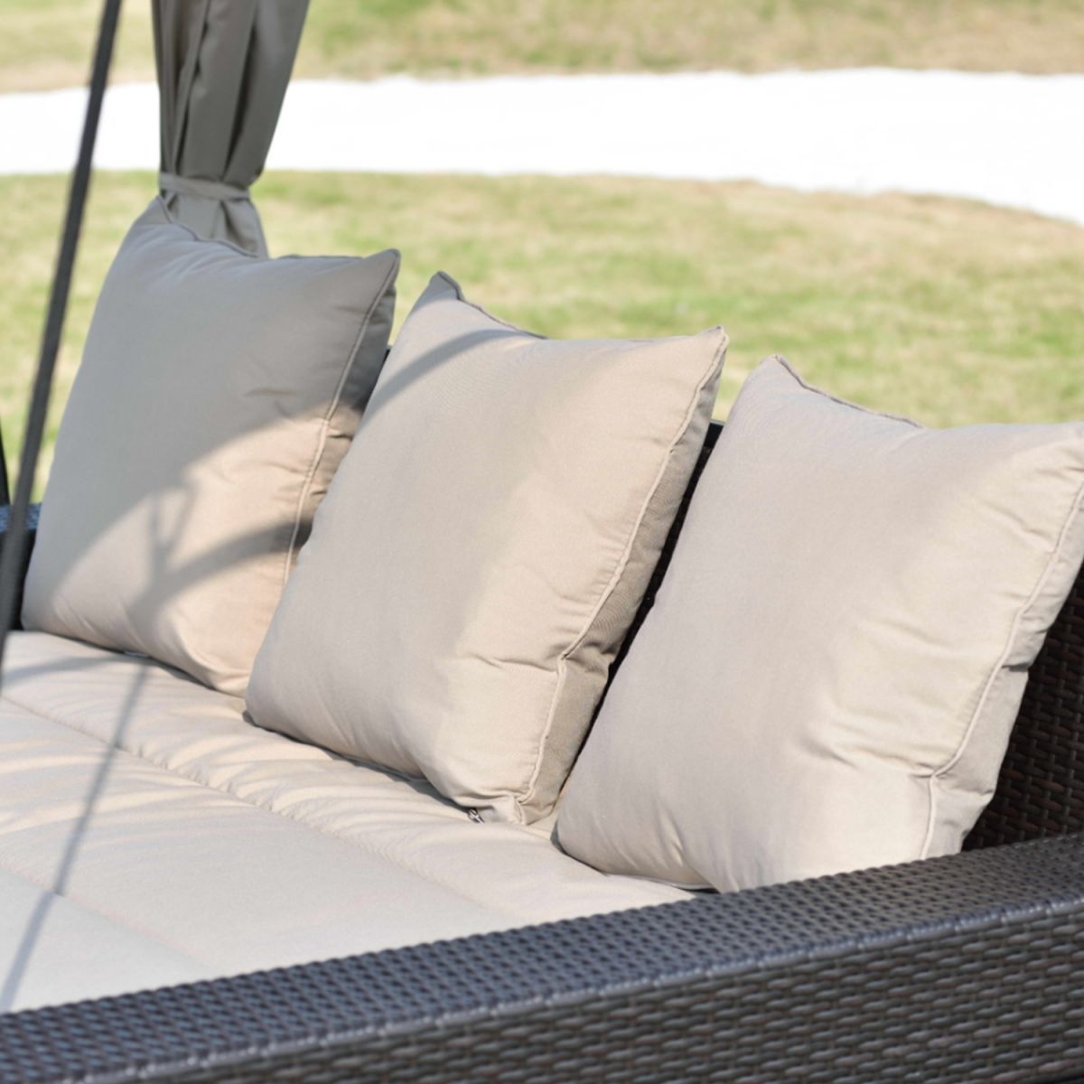Garden Rocking Sofa East Sevenoaks | color: Beige/Grey | image: 2 | variant: 1005220