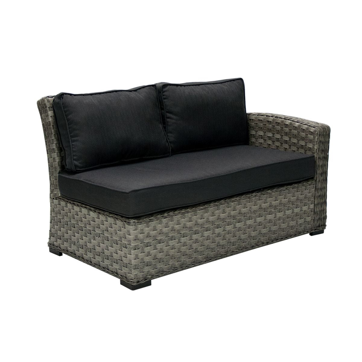 Garden Sofa East Inverness | size: Length: 132cm, Height: 78cm, Depth: 81cm | color: Gray | image: 1 | variant: 1004854
