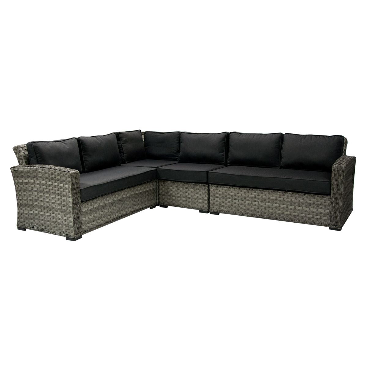 Garden Sofa East Inverness | size: Length: 132cm, Height: 78cm, Depth: 81cm | color: Gray | image: 3 | variant: 1004854