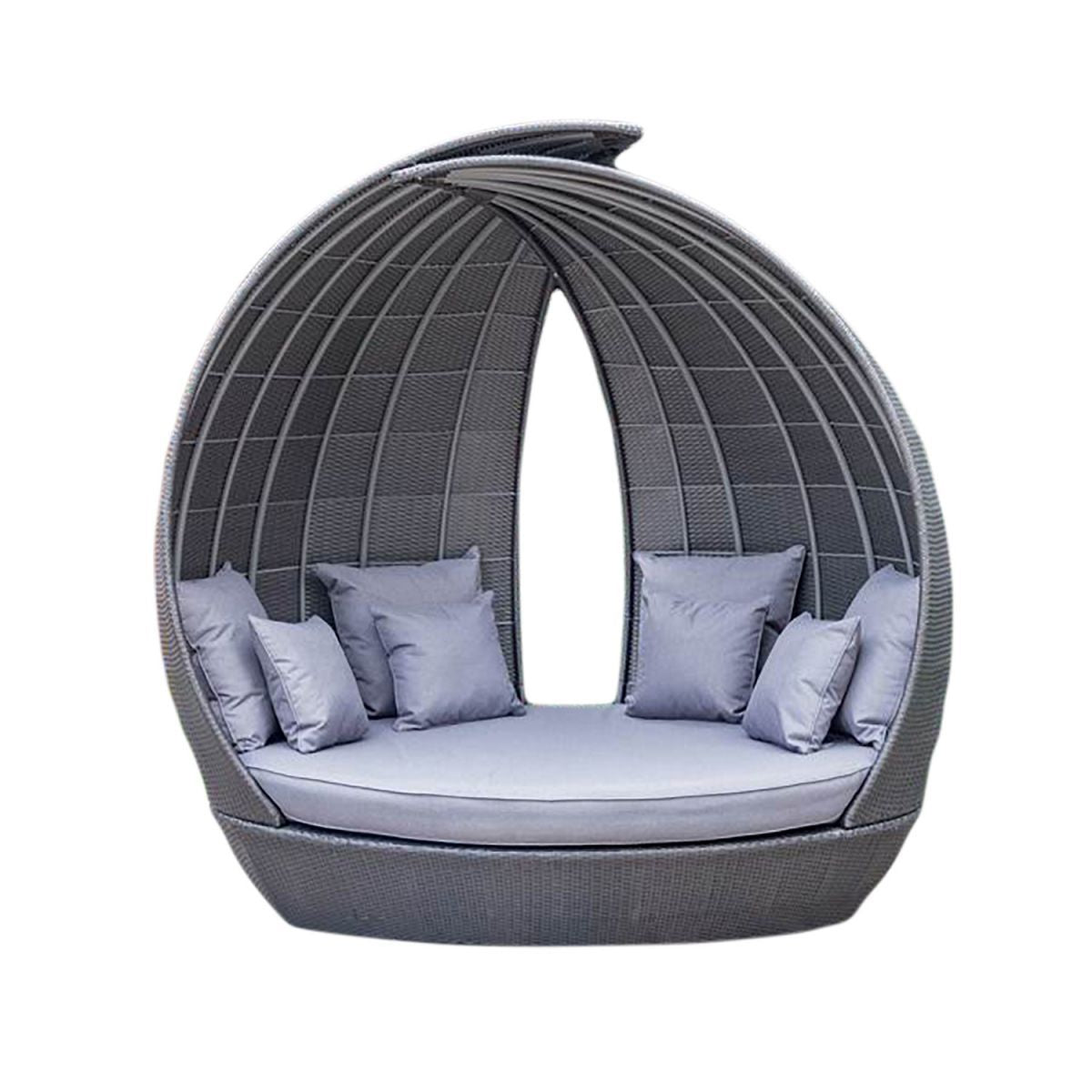 Garden Sofa East Oxted | size: Length: 135cm, Height: 210cm, Depth: 232cm | color: Gray | image: 1 | variant: 1005219