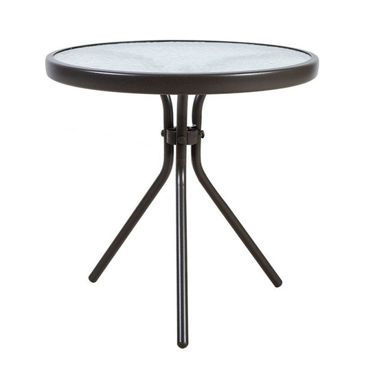 Garden Table Bracknell | size: Length: 50cm, Width: 50cm, Height: 46cm, Diameter: 50cm | color: Brown | image: 1 | variant: 1004865