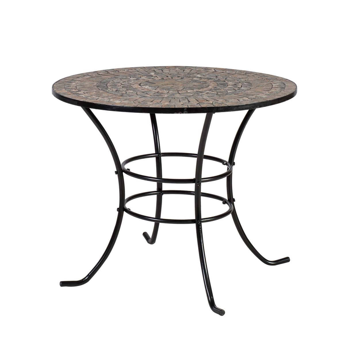 Garden Table East Cheltenham | size: Length: 90cm, Width: 90cm, Height: 70cm, Diameter: 90cm | color: Brown | image: 1 | variant: 1004882