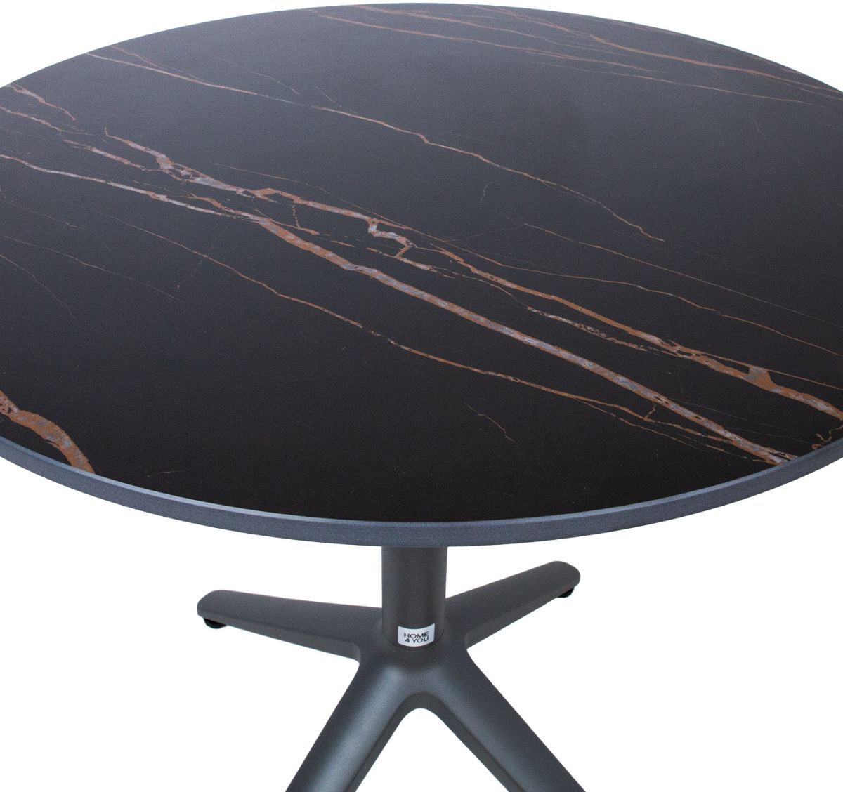 Garden Table East Cwmbran | size: Height: 72cm, Diameter: 70cm | color: Gray | image: 3 | variant: 1005620