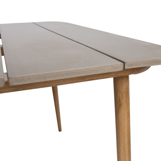 Garden Table East Lausanne | size: Length: 147cm, Width: 90cm, Height: 73cm | color: Beige | image: 5 | variant: 1005775