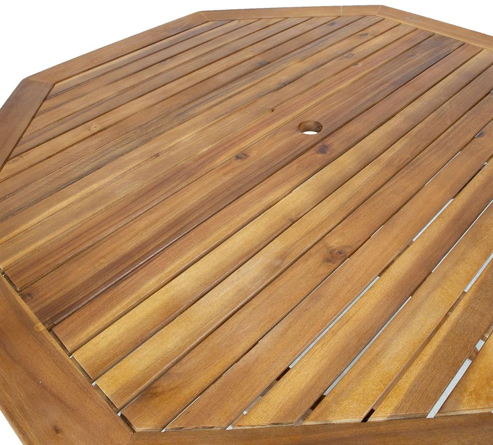 Garden Table East Warwick | size: Height: 72cm, Diameter: 120cm | color: Brown | image: 4 | variant: 1006214