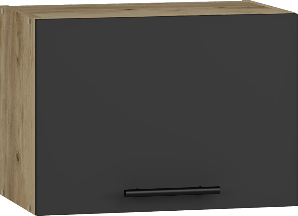 Hanging Cabinet Vento Go 1 | size: Width: 50cm, Height: 36cm | color: Black/Oak | image: 1 | variant: 1016896
