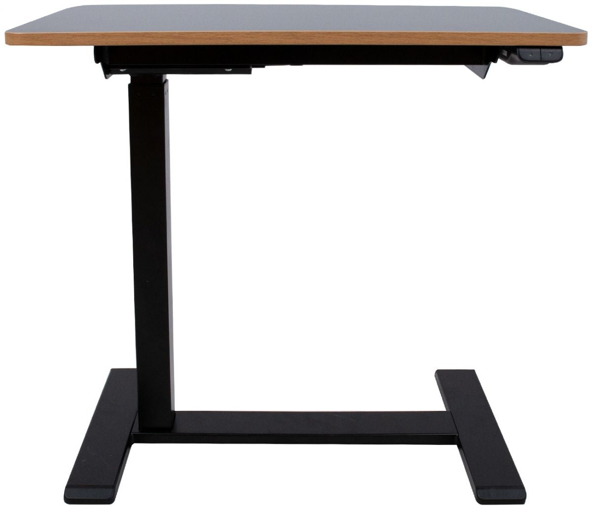 Height Adjustable Desk Bologna | size: Length: 40cm, Width: 70cm, Height: 103cm | color: Black / Black | image: 1 | variant: 1005919