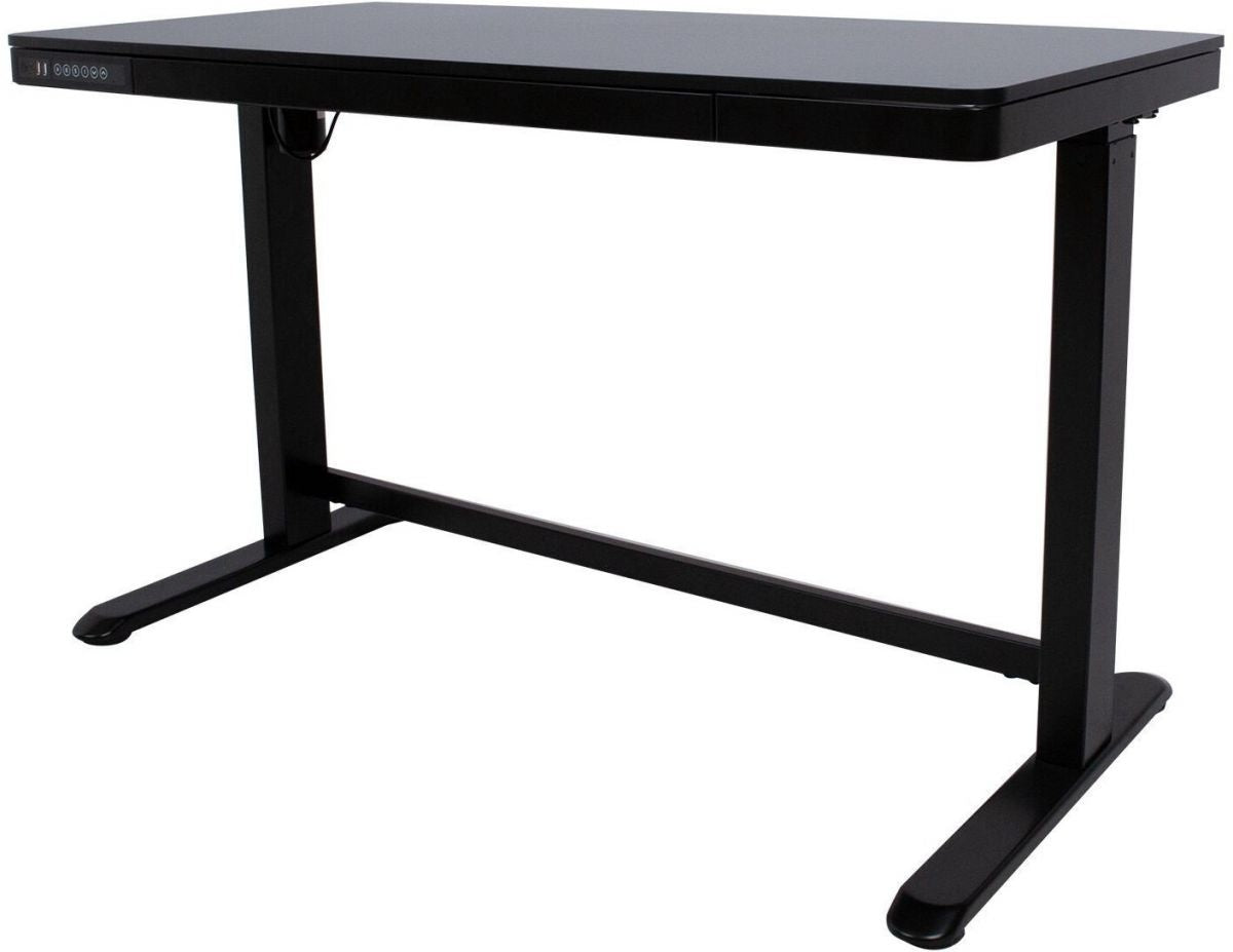 Height Adjustable Desk Bologna | size: Length: 60cm, Width: 120cm, Height: 121cm | color: Black / Black | image: 0 | variant: 1005900