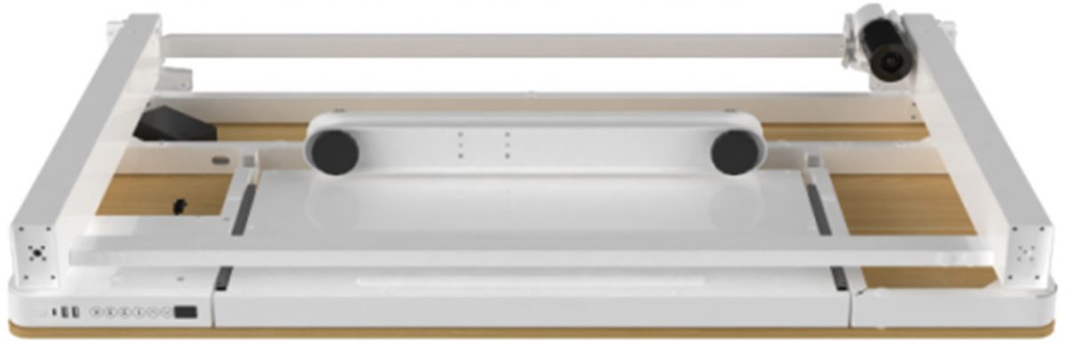 Height Adjustable Desk Bologna | size: Length: 60cm, Width: 120cm, Height: 121cm | color: White / White | image: 3 | variant: 1001507