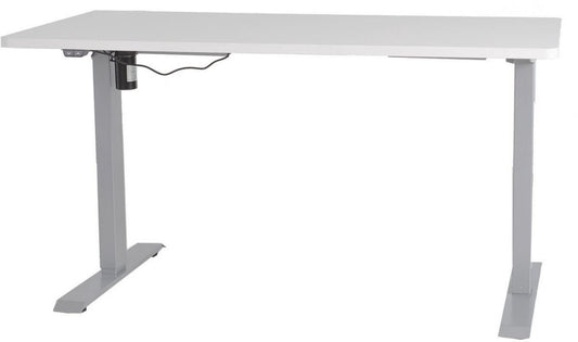 Height Adjustable Desk Bologna | size: Length: 70cm, Width: 140cm, Height: 121cm | color: Stone Gray / Gray | image: 0 | variant: 1001510