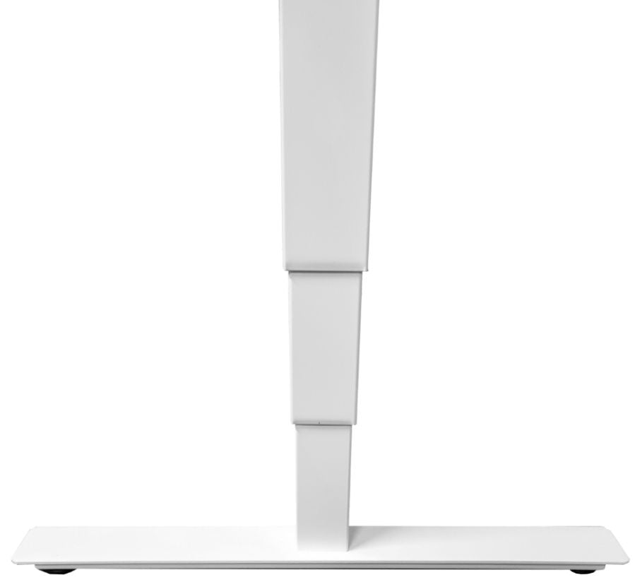 Height Adjustable Desk Brando 3 | size: Length: 70cm, Width: 140cm, Height: 129.1cm | color: Black / White | image: 4 | variant: 1006274