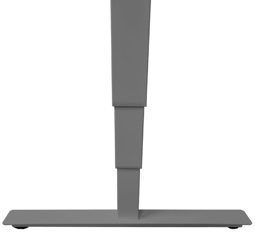 Height Adjustable Desk East Canterbury | size: Length: 70cm, Width: 120cm, Height: 129.1cm | color: White / Gray | image: 4 | variant: 1004654