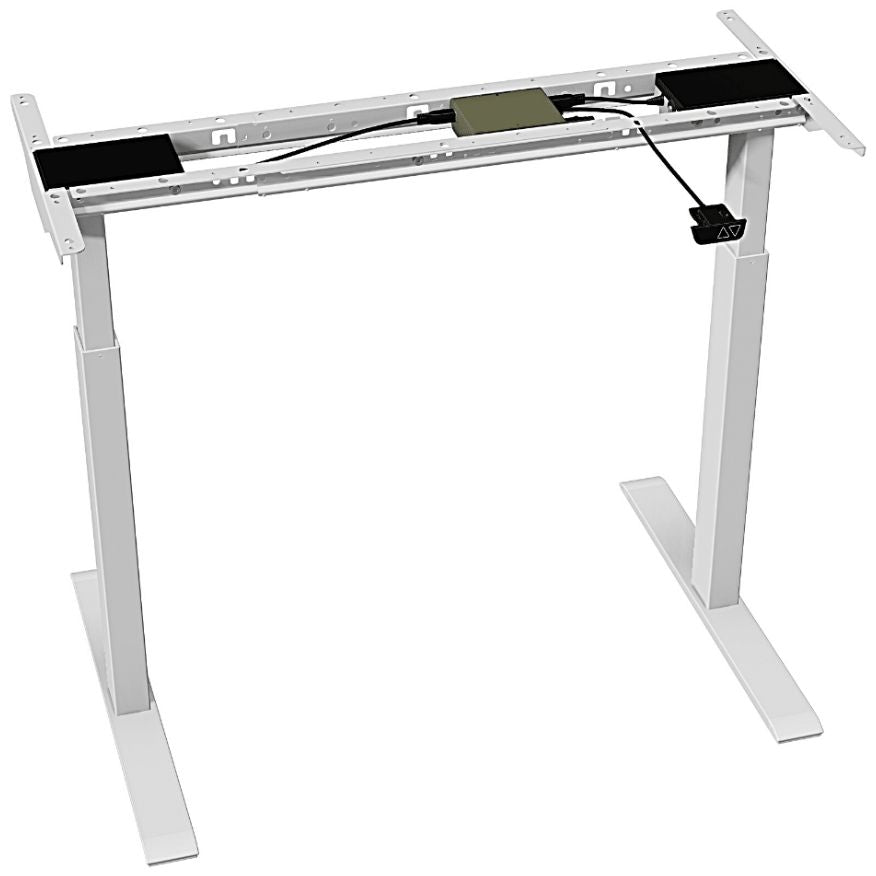 Height Adjustable Desk East Stratford | size: Length: 70cm, Width: 100cm, Height: 117.5cm | color: Black / Gray | image: 3 | variant: 1004703