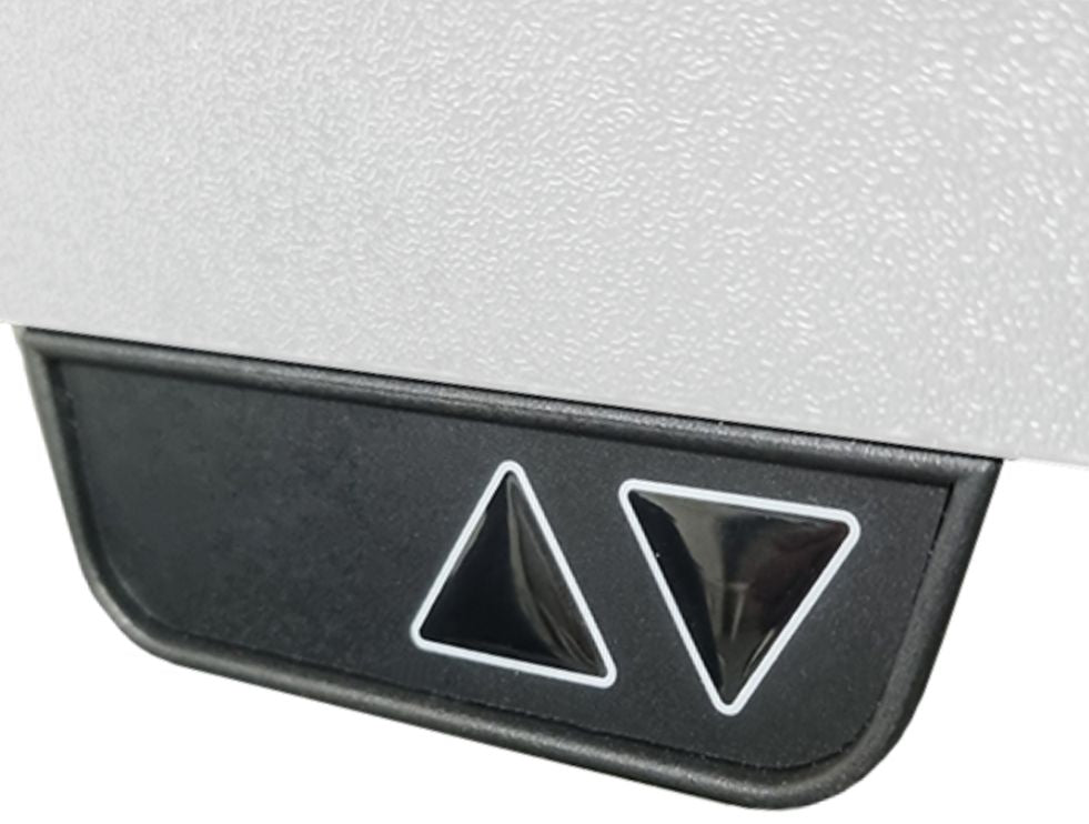 Height Adjustable Desk East Stratford | size: Length: 70cm, Width: 100cm, Height: 117.5cm | color: White / Gray | image: 2 | variant: 1004702