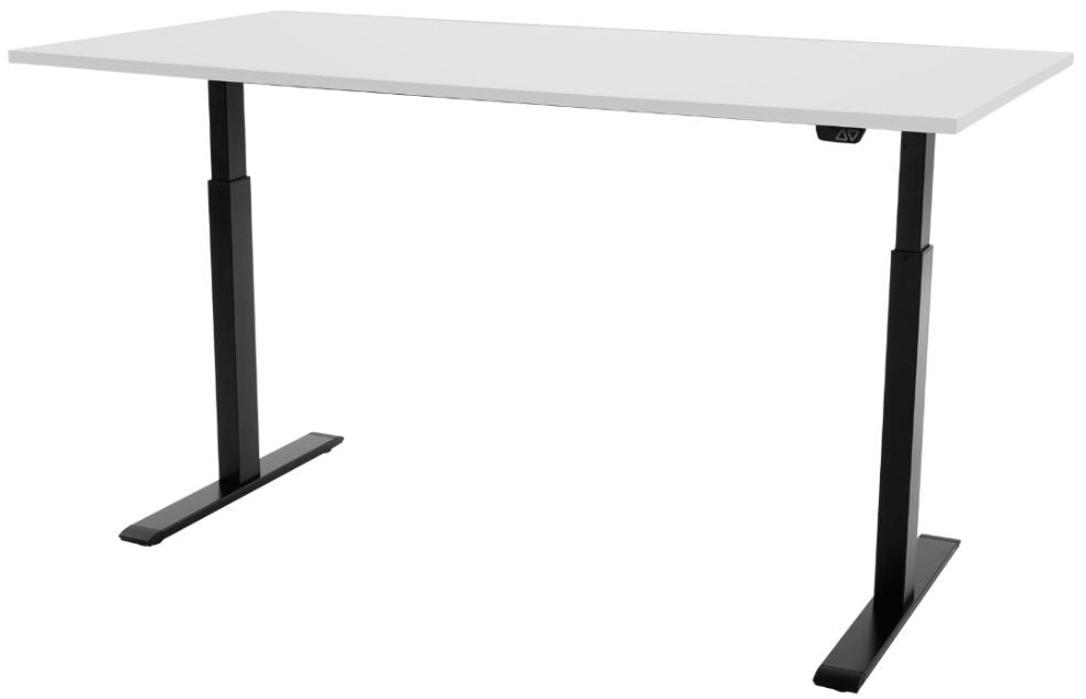 Height Adjustable Desk East Stratford | size: Length: 70cm, Width: 140cm, Height: 117.5cm | color: White / Black | image: 1 | variant: 1004720