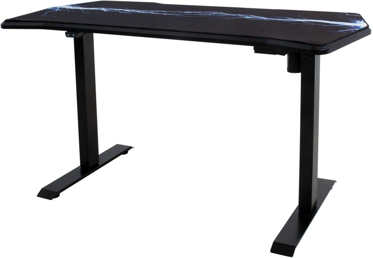 Height Adjustable Desk East Vantaa | size: Length: 70cm, Width: 140cm, Height: 121cm | color: Black / Black | image: 0 | variant: 1005906