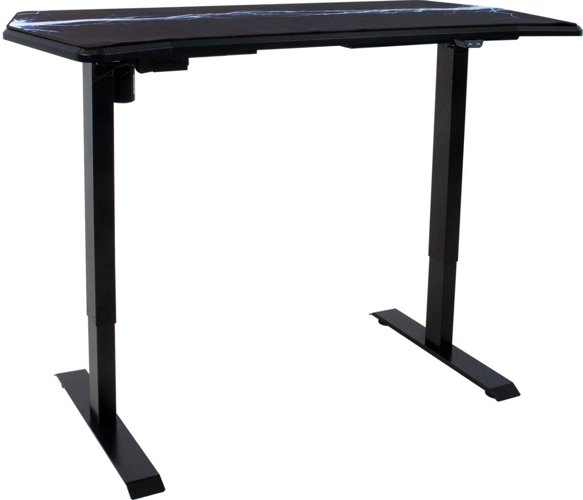 Height Adjustable Desk East Vantaa | size: Length: 70cm, Width: 140cm, Height: 121cm | color: Black / Black | image: 1 | variant: 1005906