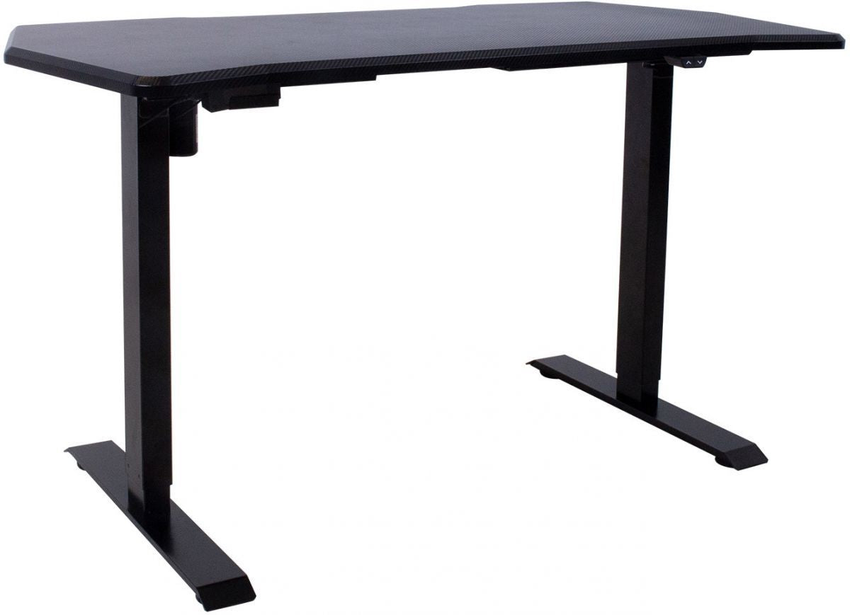Height Adjustable Desk East Vantaa | size: Length: 70cm, Width: 140cm, Height: 121cm | color: Black / Black | image: 4 | variant: 1005906